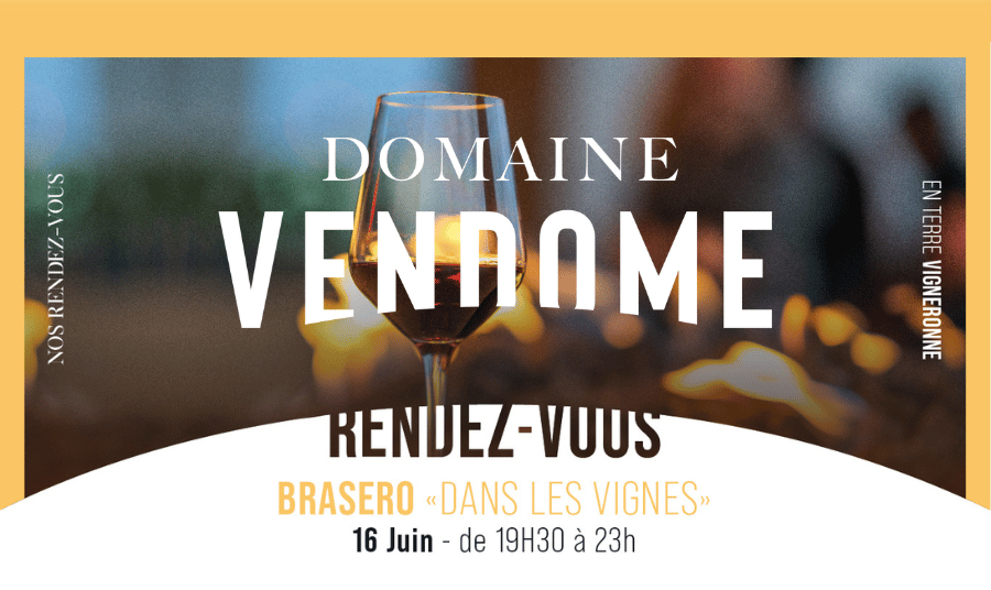 Brasero dans les vignes